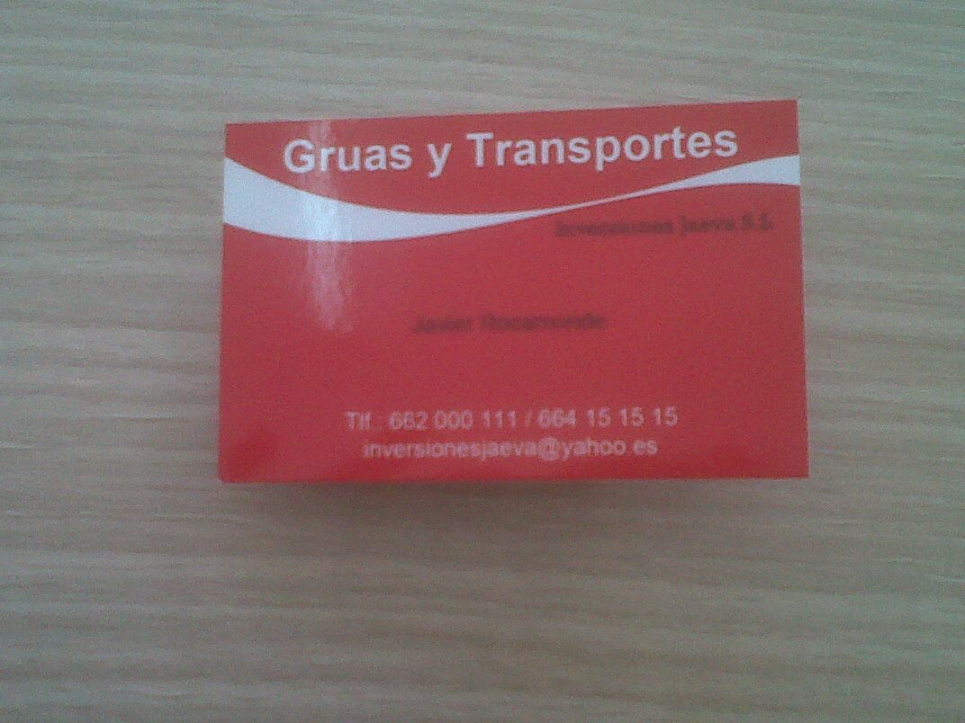tarjetas para transportistas