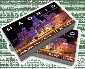tarjetas de visita en madrid