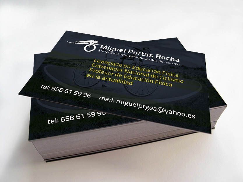 tarjetas para entrenadores personales