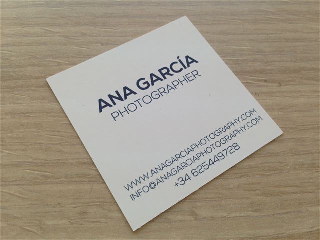 tarjetas para fotógrafos profesionales